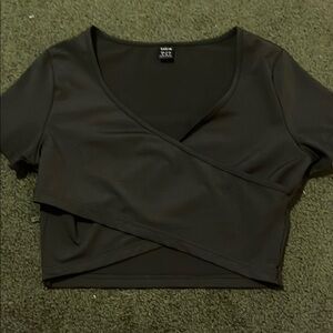 Black Wrap Top
